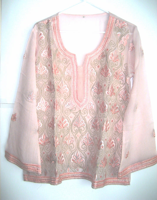 Peach Georgette Blouse