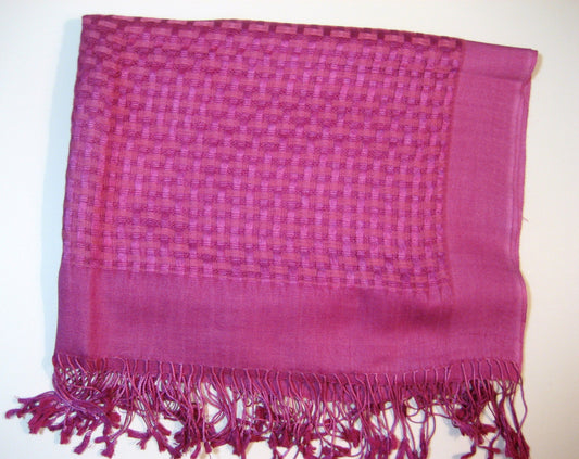 Deep Pink Cashmere Scarf