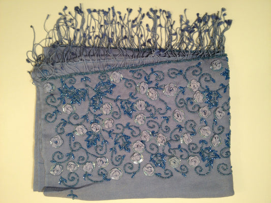 Blue Pashmina Scarf